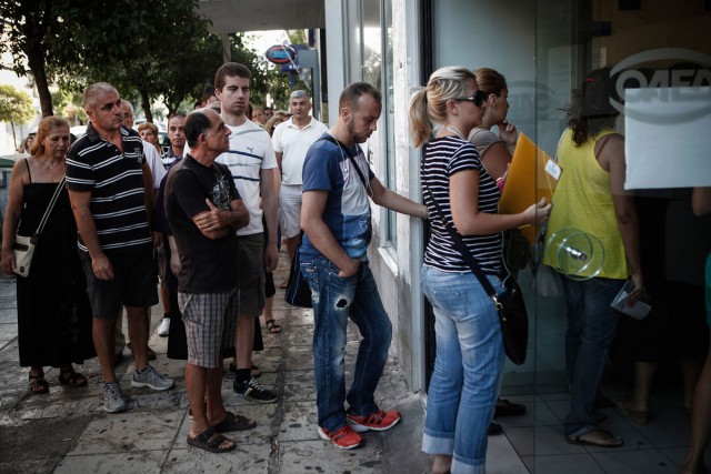 Уровень безработицы в Греции вырос