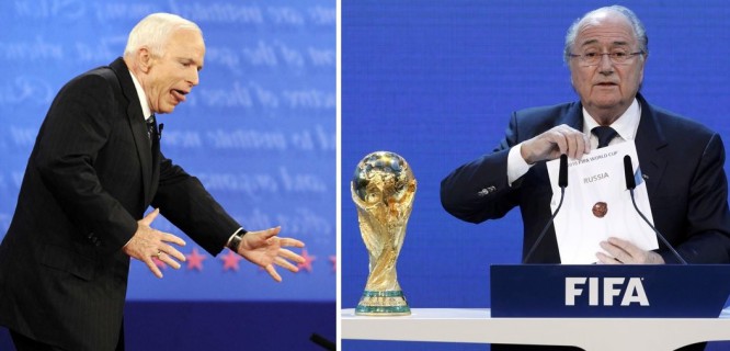 США vs ФИФА: Маккейн против Блаттера