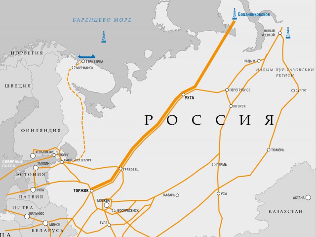 "Газпром" строит подвод к "Северному потоку-2"