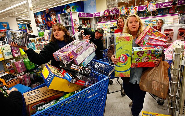 За прошедшую «черную пятницу» американцы потратили в магазинах $10,5 млрд