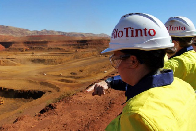 Rio Tinto увеличила добычу железной руды на 11%